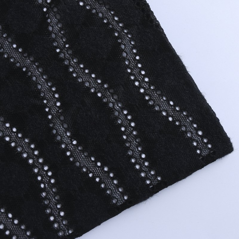 Dress Geometric Wave Lace Fabric for Women's Wear Wholesale Supplier 10